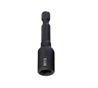 Oniissy M6-M14 Firmer Screw Tap Socket Adapter Holder Extension Bar 1/4 Inch Hex Shank Alloy Steel Tool for Mold Manufacturing DIY Auto Repair(M10)