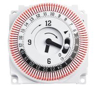 Oniissy Mechanical Timer Switch, 24 Hours Industrial Timing Control Panel Device,With 15 Minutes Minimum Setting Time, For Home Electrical Equipment Control 250V 16A