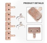 Oniissy Metal Sintered Ebike Disc Brake Pads for XOD Brake Calipers, High Copper Content, All-Weather Performance, Smooth Braking, Long Life, 2 Pairs Included