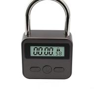 Oniissy Metal Smart Timer Lock - LCD Display Multi-Function Electronic Timer Lock - 500 Hours Max Timing - Waterproof USB Rechargeable Timer Padlock
