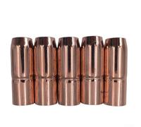 Oniissy MIG Welding Nozzle 5/8 Inch Copper 5-Pack Compatible with for Miller M25 M40 and for Hobart MIG Welders, Fits 169-725 Style with 1/8 Inch Recessed Tip for Stable