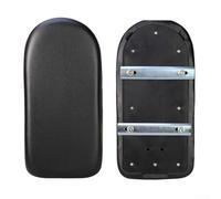 Oniissy MountBike Rear Saddle with Back Rest for Mountain Bikes and Electric Bikes, Wide Comfortable Seat with Buckle and Elastic Band Fixation, Alloy/Plastic(Screws install black)