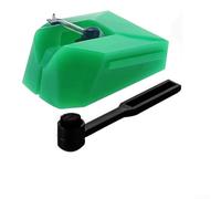 Oniissy Needle Stylus For Audio-Technica AT-LP120X-USB ATN95E Compatible With VM95 Series Cartridges,Aluminum Alloy Cantilever And Brush(Green)