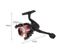 Oniissy Outdoor Fishing Reel with 5.2:1 Gear Ratio and 153g Lightweight Design, Smooth Operation for Various Techniques, Compatible with 0.18mm/245m to 0.25mm/125m(Red)