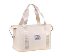 Oniissy Oxford Cloth Travel Bag, Spacious Oxford Cloth Travel Bag, Wet and Dry Separation Swimming Sports Fitness Bag, for Swimming Sports Fitness Gym Weekend(White)