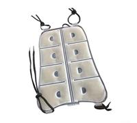 Oniissy Portable Cooling Backpack Pad for PCM Material, 32 x 24 cm, Blue, Lightweight Hiking Accessory for Outdoor Summer Use with Adjustable Rope(Brown)