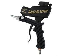 Oniissy Portable Gravity Fed Sandblaster Pneumatic Air Sandblasting Kit with Adjustable Nozzle for Rust Removal Paint Stripping and Cleaning, Heavy Duty Iron(7090B)