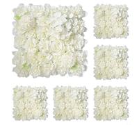 Oniissy Premium Silk Flower Wall Panels for Wedding Decor - 6 Pieces Artificial Flowers Wall Background, Design()