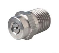 Oniissy Pressure Washer Jet Cleaning Nozzle 1/4" meg 0° 15° 25° 40° Size 04 1.2mm, Stainless Steel Silver Pressure Washer Jet Cleaning Nozzle(0°)