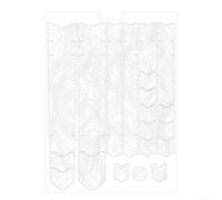 Oniissy Protective Film Anti Scratch Sticker for Road For Bike with 3D Microcarving Technology and Self- Installation, Black and Transparent(04)