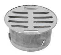 Oniissy Rain Pipe Cap For Balcony Drainage Stainless Steel, Silver Round Floor Drain Cover,Round Drain Guard,Floor Drain Cover ，Rain Pipe Cap,Drainage Cover Practical Rainwater Pipe Cover(Ø75mm)
