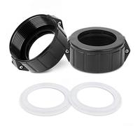 Oniissy Replacement Spa Tub Heater 2 Inch Split Nut Union With Screw, Includes 2 Heater Gaskets And ORings For Coleman HydroQuip Spa Builders Correctech Spanet