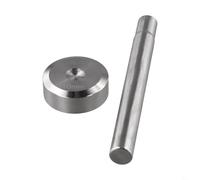 Oniissy Rivet Setting Tool Kit with Double Cap Rivet Punch Setter and Base, Steel Hand Tool for Leather DIY Craft and Repair, Compatible with 6mm 8mm 10mm Rivets,(10mm)