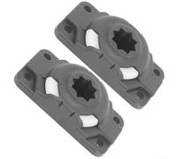 Oniissy Rod Holder Mount Base for Inflatable Boats Canoes For - Black ABS Slide Rail Accessory with Screws, Compatible with Kayaking Rafting Gear (Pack of 1)