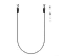 Oniissy Scuba Diving Cylinder Inflator High Pressure Hose 630BAR Max Pressure Nylon For + Stainless Steel Mesh 8mm Quick Connect to M10x1 1m Length for Air Extension(Silver)