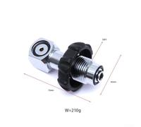 Oniissy Scuba Diving Tank Fill Adapter 300BAR DIN to For Yoke Valve with Brass Hand Wheel for BCD Cylinder Compatibility