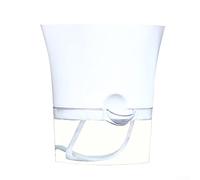 Oniissy Self Watering Planters, 20cm Plastic Plant Pot/Flower Pots with Cotton Rope and Large Water Storage, for House Plants, Flowers, Herbs - White