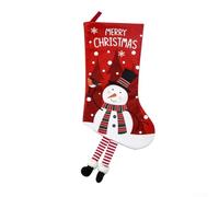Oniissy Set Of 4 Christmas Socks Made From Velvet Material, Featuring Large Openings And Strong Hanging Straps, For Holding Candy And Small Holiday Items(snowman 4pc)