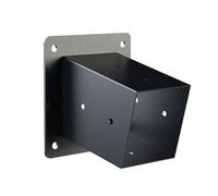 Oniissy Slanted Roof Pergola Brackets Wall Mount with Hardware for 4x4 inch Porch Gazebo,Roof Wall Mount Extension Bracket Kit,for Log Cabin Outdoor Pergola(B)