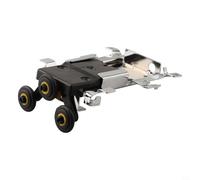 Oniissy Sliding Door Roller Wheel Kit, Cabinet Hardware Side Mounted Upper Lower Pulley System For Wardrobe Wooden Door Replacement Parts(Upper round)