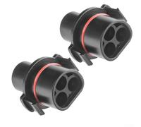 Oniissy Solar Inverter Adapter LY01 to BC01 Connector Compatible with Deye Inverters and Betteri Power Station, ABS Material, 2-Pack Black