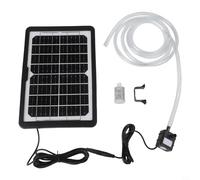 Oniissy Solar Powered Water Pump Kit,with 6W 9V Panel 12V DC Submersible Pump 240L/H Flow Rate,300CM Pipe for Pond Fountain Fish Tank Garden Aquarium