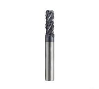 Oniissy Solid Carbide Roughing Milling Cutter with 4 Teeth AlTiN Coating for High Performance Cutting in Steel, Stainless Steel, Aluminum and Other Metals(10mm)