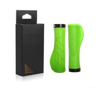 Oniissy Solid Color Locking Rubber Mountain For Bike Grips with Non-Slip Shock Absorbing Ergonomic Design for 22.2mm Handlebar Diameter, High-Strength Hard Plastic Lining(Green)