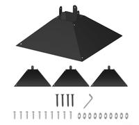Oniissy Squirrel Guard 17” Squirrel Baffle Dome Wild Bird Hanging/Pole Station Feeder Guard Protection for Wooden Pole - Metal Baffle Protects Bird Feeders from