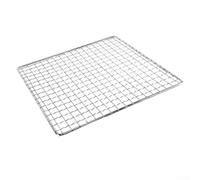 Oniissy Stainless Steel BBQ Grid for Camping and Outdoor Use, Square Barbecue Grill Net, 304 Stainless Steel Mesh, Even Heating, No Food Leakage, Compatible with(30×25)