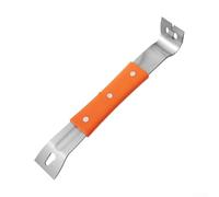 Oniissy Stainless Steel Pry Bar Crowbar Demolition Tool with Comfortable Rubber Handle, for Long Lasting Compact 272x42 mm Design for Beekeeping and Woodworking Tasks,