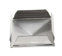 Oniissy Stainless Steel Pyramid Post Cap Metal Column Cover Galvanized Top Protector Square Fence Post Guard For Outdoor Garden Posts 10 Pieces(1pcs 40mm)