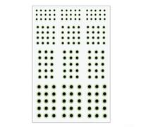 Oniissy Super-Luminous 3D Fishing Lure Eyes For - 183pcs Sheet with Glow Fish Eyes for Fly Tying, Luminous DIY Eye Tape Compatible with Jig and Lure Making, 3/4/5/6mm Soft(B)