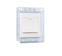 Oniissy Switch Cover Socket Cover 86 Type For Ultra-Thin Waterproof Protection Box for Home Garden Bathroom Farm Electrical Safety(transparent)