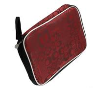 Oniissy Table Tennis Racket Storage Bag for Paddles, Portable Dustproof Case with Handle, 28 x 17.5 x 2 cm, Oxford Cloth Protection Cover for Ping Pong Rackets(Red)