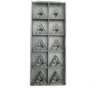 Oniissy TNMG160404 TF IC907 Carbide Insert for External Turning Tool, 10PCS Indexable Inserts for Steel and Stainless Steel Finishing, CVD Coated, High Hardness 92,