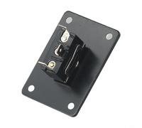 Oniissy Toggle Rocker Switch 30A 12VDC Waterproof Panel Breaker for RV Caravan Marine Boat Truck Applications, Black/Red Options(3PIN-Black)