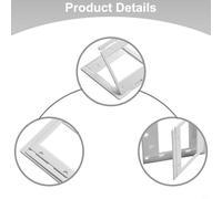 Oniissy Transmission Diffraction Grating Sheet 50/100/300/600 Lines/mm 2mm Thick PET Optical Plate 50x50mm for Transmission Spectroscopy Experiment and Teaching(50lines/mm)
