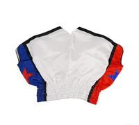 Oniissy Unisex Boxing Shorts for MMA Training and Muay Thai with Elastic Waistband, Breathable Polyester Fabric in Black or White Options(White M)