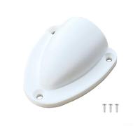 Oniissy Vent Cover for Marine and Outdoor Use, Nylon Air Outlet Cap for Cable and Wire Routing, Splash Proof Sealing for Boating, Sailing, Weather Resistant Clam Shell(White)(Large)