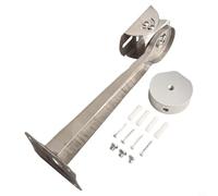 Oniissy Wall Mount Bracket Kit 150° Adjustable Angle Alloy Construction Stainless Steel Base Aluminum Square Tube Thickened Top Stable White 2505547mm