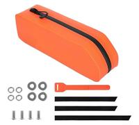 Oniissy Waterproof Hard Shell Top Tube Bag with Large Capacity for Mountain and Road Bikes, For Long lasting 600D Construction, Aerodynamic Design with Dual(Orange)