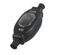 Oniissy Waterproof Inline Switch, 250V 3A Silver Contact Double Switch, IP65 Waterproof Dustproof, Push Button Actuator, Manual Operation, White 6mm