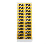 Oniissy Weight Stack Labels for Gym Equipment - 11 to 264 lbs (5 to 120 kg) Weighted Block Stickers in Black, PP Material, 4.5 x 1.4 cm per Label, For Lasting and Clear