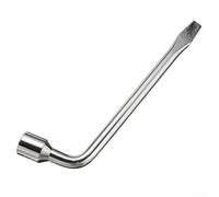 Oniissy Wheel Master Socket Wrench | 17/19/21mm Lug Nut Bolt Remover | Heavy Duty Car Tire Repair Tool | Stainless Steel Extendable Handle Space Saving Silver(19mm)