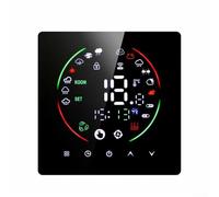 Oniissy WiFi Smart Thermostat For Gas Boiler Floor Heating, App Remote Control, Voice Control For Alexa For Google Home For Tuya, Touchscreen Weekly Scheduling(Black)