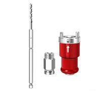 Oniissy Woodworking Hole Opener Quick Release Rod With Self Locking Mechanism, Lightweight And Compatible With 10mm Hex Shank Drills(5-8inch)