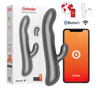 Oninder Oslo - thrusting, rotating clitoral-arm vibrator (black)