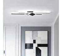 Oninio 100cm Modern LED Ceiling Light 45W Ultra-Slim Linear Ceiling Lamp with Remote Dimmable Minimalist Wall Sconce for Living Room, Bedroom, Hallway