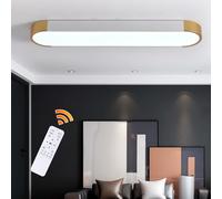 Oninio 70cm Modern LED Ceiling Light, 42W Ultra-Slim Linear Ceiling Lamp with Remote Dimmable Flush Mount Light Fixture with Memory Function for Kitchen, Living Room, Hallway